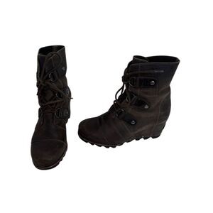 Sorel Women's Joan of Arctic II Wedge Boots Brown Size 8 Waterproof